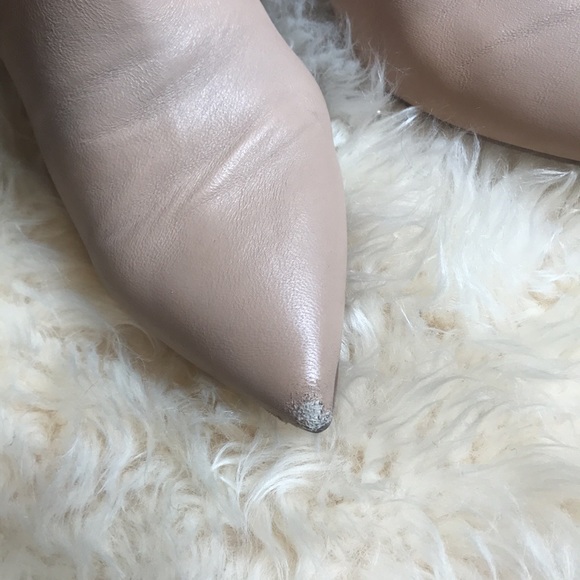 Stuart Weitzman beige stretch leather booties - Picture 5 of 7